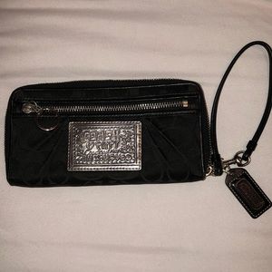 Coach Black Wristlet